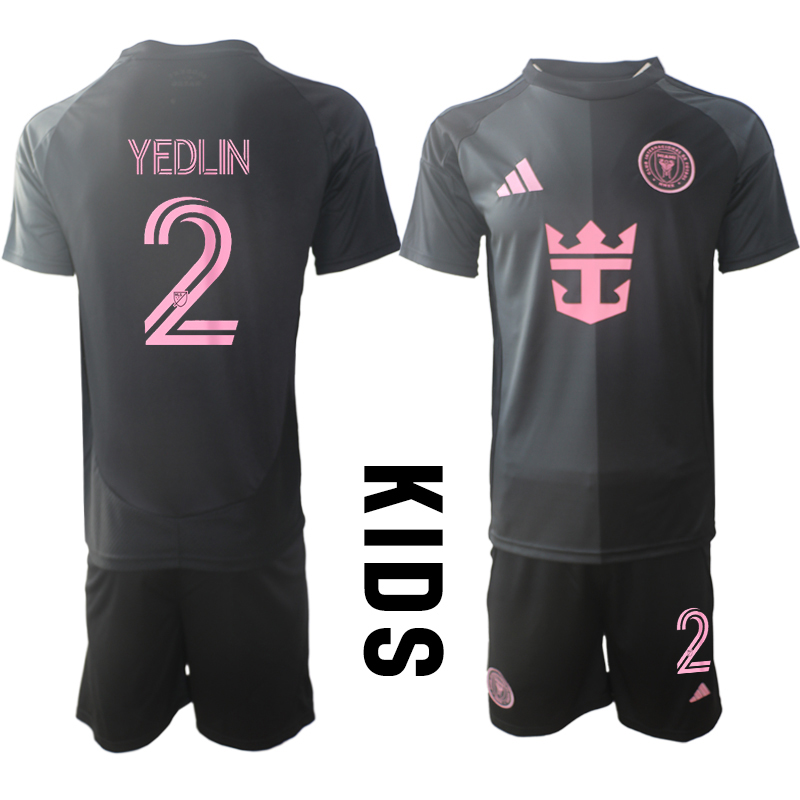 Youth 2025-2026 Club Inter Milan CF away Black #2 Soccer Jersey